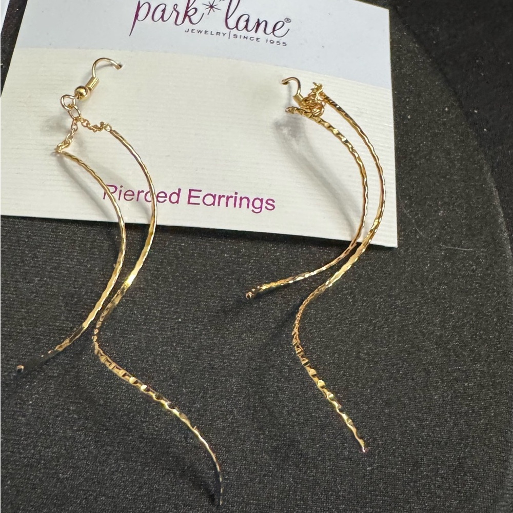 Park Lane /Two Pair - Twisted Silver and Twisted Gold Earrings. Fun to wear! - Picture 3 of 6